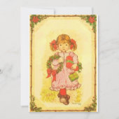 Tarjeta festiva plana navideña Sarah Kay シーズンカード (正面)