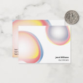 Tarjeta formas inorganicas color grande ノートカード (正面/裏面インサイチュ)