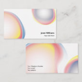 Tarjeta formas organicas color ノートカード (正面/裏面)