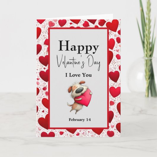 Tarjeta Happy Valentine's Day シーズンカード (正面)