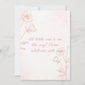 Tarjeta invitación Baby Shower 招待状 (裏面)