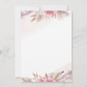 Tarjeta Invitación color champagne, rosado boda 招待状 (裏面)