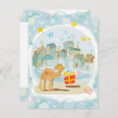 Tarjeta/invitación/saludo de Reyes Magos (正面/裏面)