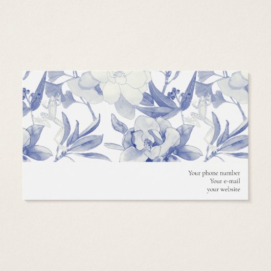 Tarjeta magnolias azules (裏面)