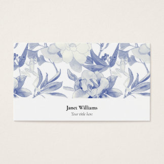 Tarjeta magnolias azules