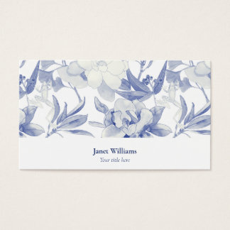 Tarjeta magnolias azules