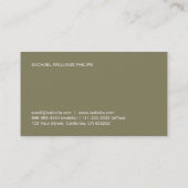 TARJETA MILITAR 名刺 (裏面)