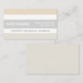 Tarjeta minimalista elegante traductor de idiomas 名刺 (正面/裏面)