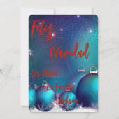 Tarjeta Navideña Feliz Navidad personalizada (正面)