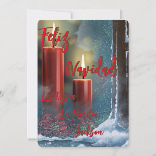 Tarjeta Navideña Feliz Navidad personalizada (正面)