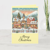 Tarjeta navideña. Tarjeta de felicitación plegada カード (正面)