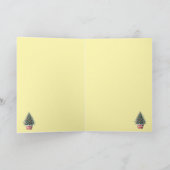 Tarjeta navideña. Tarjeta de felicitación plegada カード (内部)