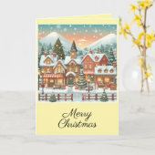 Tarjeta navideña. Tarjeta de felicitación plegada カード (黄色い花)