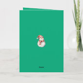 Tarjeta navideña. Tarjeta de felicitación plegada カード (裏面)