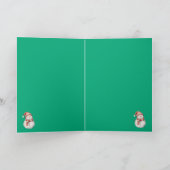 Tarjeta navideña. Tarjeta de felicitación plegada カード (内部)
