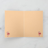 Tarjeta navideña. Tarjeta de felicitación plegada カード (内部)