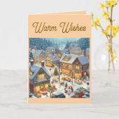Tarjeta navideña. Tarjeta de felicitación plegada カード (黄色い花)