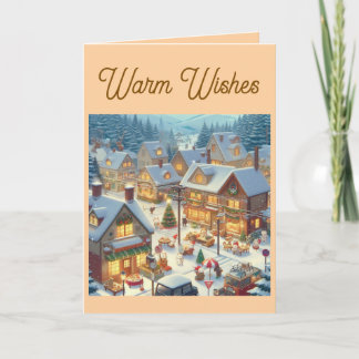 Tarjeta navideña. Tarjeta de felicitación plegada カード