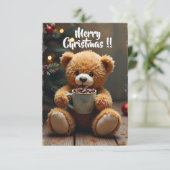 Tarjeta navideña Teddy #3 サンキューカード (スタンド正面)