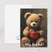 Tarjeta navideña Teddy #4 サンキューカード (正面/裏面)