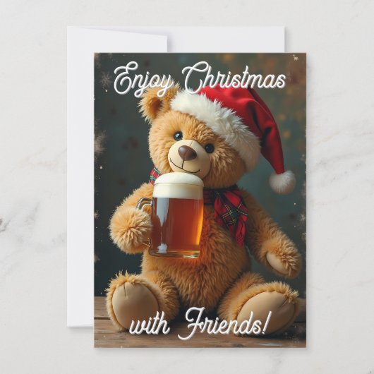Tarjeta navideña Teddy Beer シーズンカード (正面)