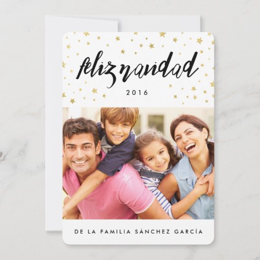 Tarjeta Navidenass de Fotos | Feliz Navidad シーズンカード (正面)