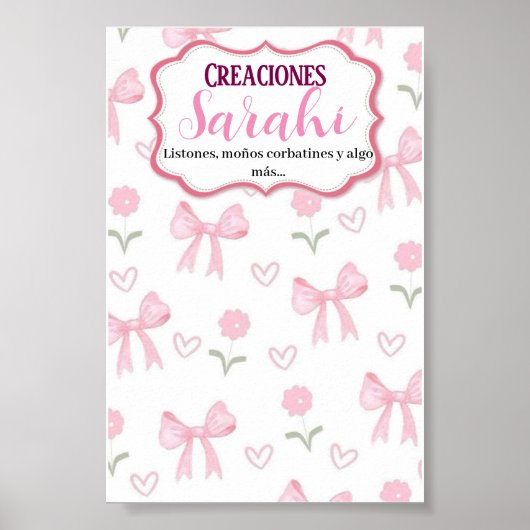 Tarjeta para moños ポスター (正面)