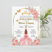 Tarjeta para Quinceañera Invitacion de quinceanera 招待状 (スタンド正面)
