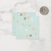 Tarjeta pequeña plana, con diseño floral. ノートカード (正面/裏面インサイチュ)