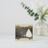 tarjeta personalizada de negocios de boda スクエア名刺 (スタンド正面)