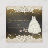 tarjeta personalizada de negocios de boda スクエア名刺 (正面)