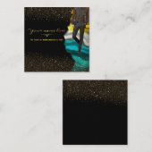 tarjeta personalizada de negocios de trajes スクエア名刺 (正面/裏面)