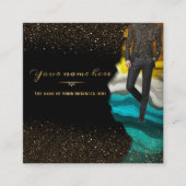 tarjeta personalizada de negocios de trajes スクエア名刺 (正面)