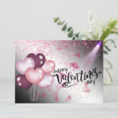 Tarjeta  plana con  globos de san Valentin シーズンカード (スタンド正面)