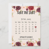 Tarjeta plana de reserva la fecha セーブザデート (正面)