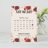 Tarjeta plana de reserva la fecha セーブザデート (スタンド正面)