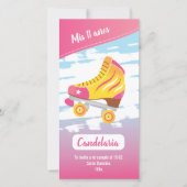 Tarjeta plana, temática patinaje (正面)