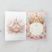 Tarjeta Plegada Princess 招待状 (内部)