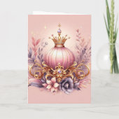 Tarjeta Plegada Princess 招待状 (裏面)