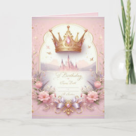 Tarjeta Plegada Princess 招待状