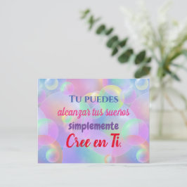 Tarjeta postal - Cree en Ti ポストカード