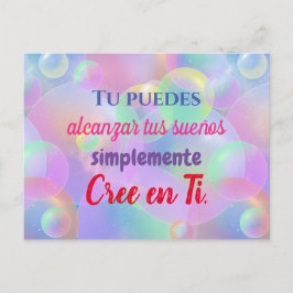 Tarjeta postal - Cree en Ti ポストカード