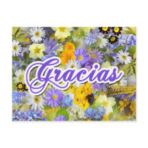 Tarjeta Postal - Gracias -フローラ