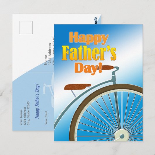 Tarjeta postal - Happy Father's Day ポストカード (正面/裏面)