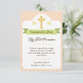 Tarjeta Primera Comunión. Niña. 招待状 (スタンド正面)