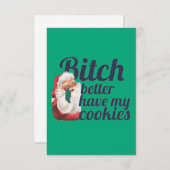 tarjeta santa サンキューカード (正面/裏面)