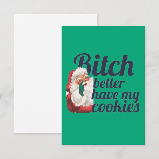 tarjeta santa サンキューカード (正面/裏面)