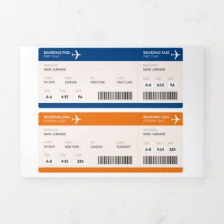 Tarjeta tríptica 三つ折りカード