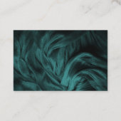 tarjeta turquesa con dorado personalizada 名刺 (裏面)