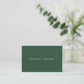 Tarjeta visita Eden Green & White Business Card 名刺 (スタンド正面)